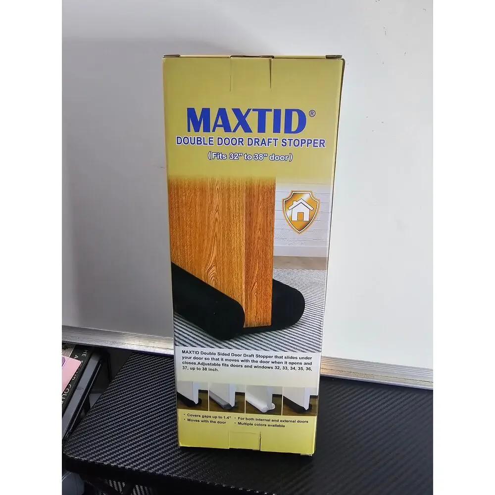 Maxtid Under Door Draft Blocker Double Door draft stopper 32 - 38 inch
